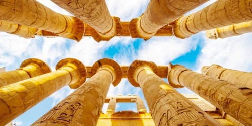 Great Columns At Karnak Temple