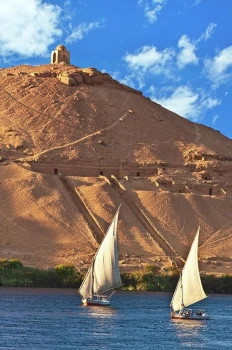 Nile River In Aswan