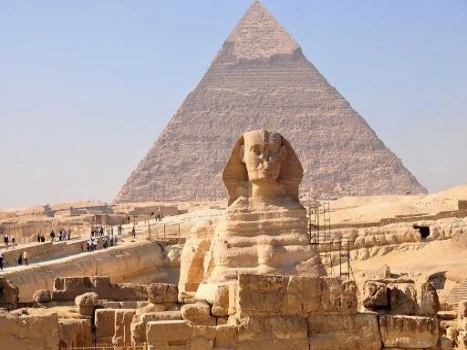 Great Pyramids and Sphinx