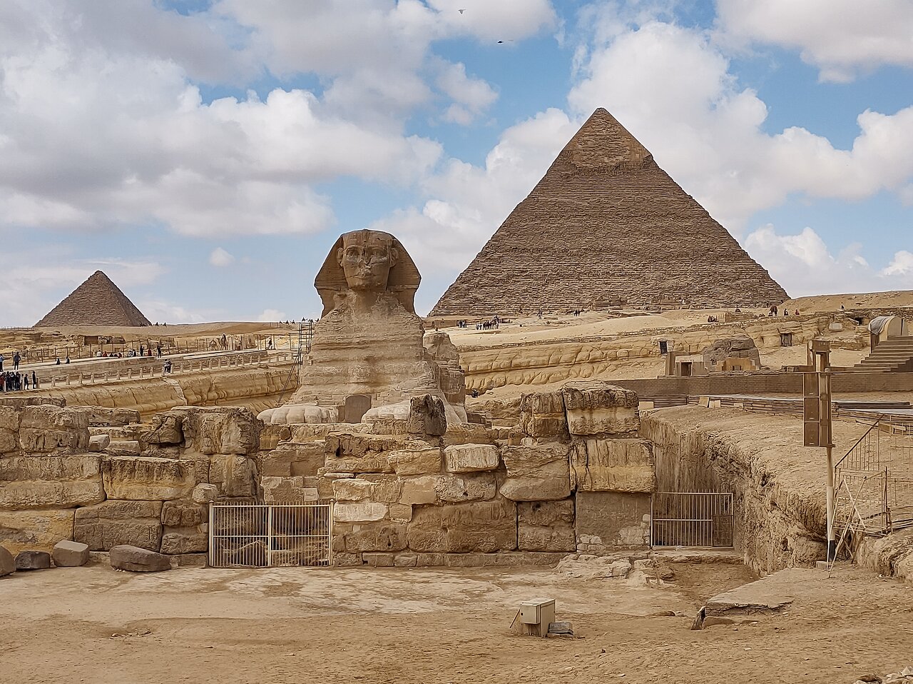 Great Pyramids and Sphinx