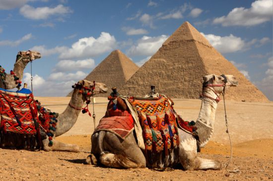 Great Pyramids and Sphinx